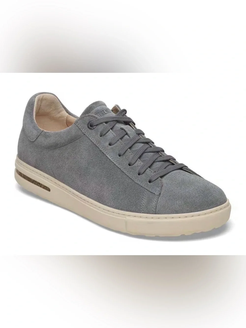 Birkenstock Bend Low Suede Sneackers Whale Gray Blue Gray Mens 43 US10 Cork Sole